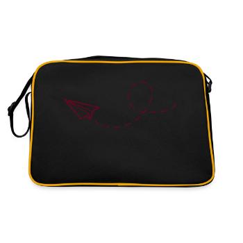 Avion en papier - Sac Retro - noir/or - Dos