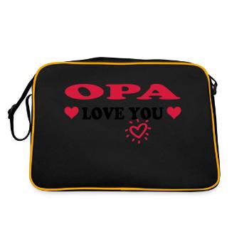 OPA love you - Sac Retro - noir/or - Dos