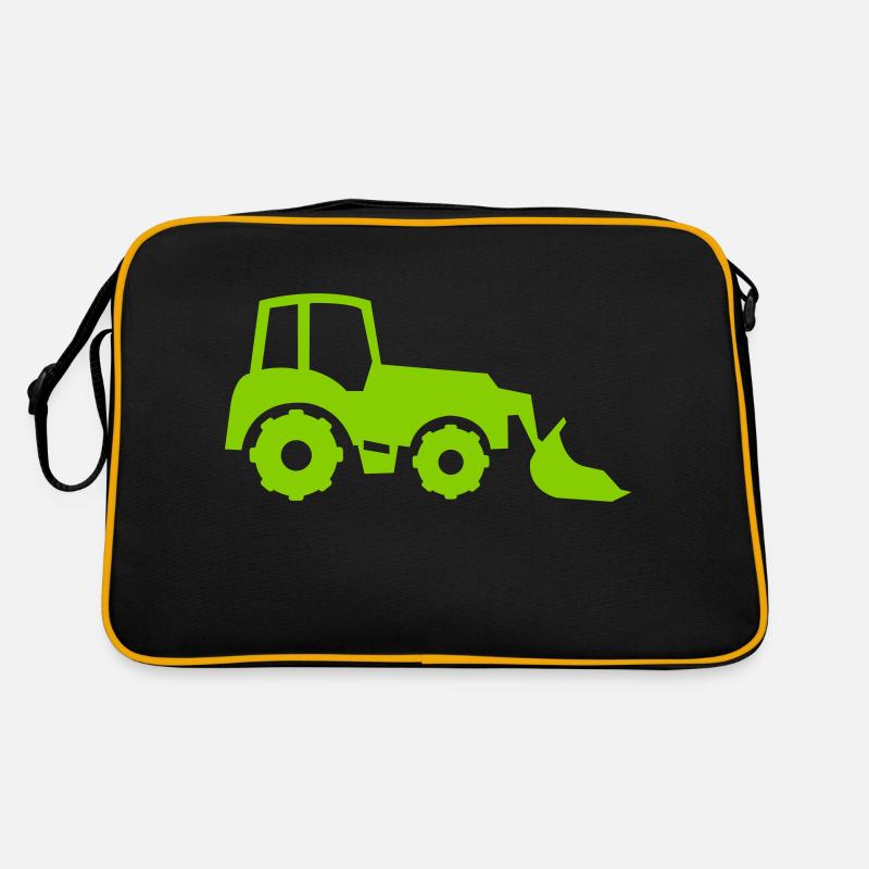 bagger - Retro Tasche - Schwarz/Gold