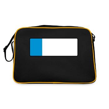_blank_kurz - Retro Bag - black/gold - Back