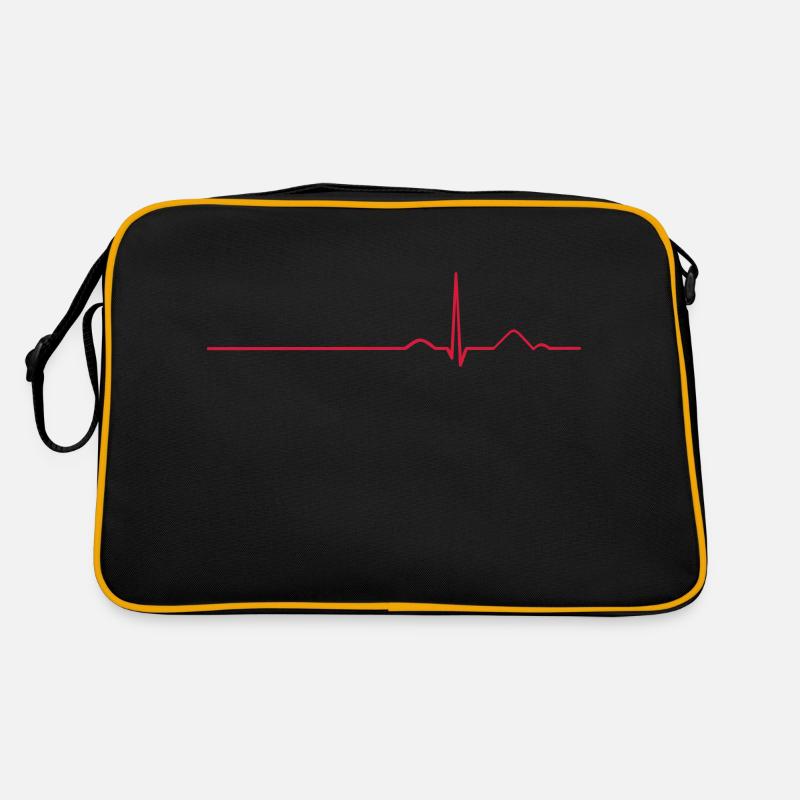 EKG Sinusrhythmus Retro Tasche