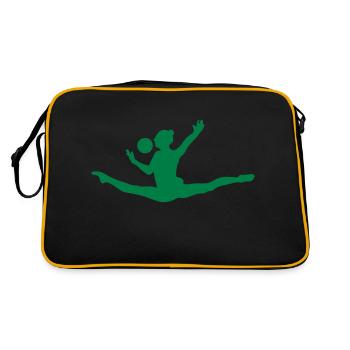 grs gymnastique rythmique sportive9 - Sac Retro - noir/or - Dos