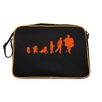 Evolution accordeoniste man accordeon1 - Retro Bag - black/gold - Back