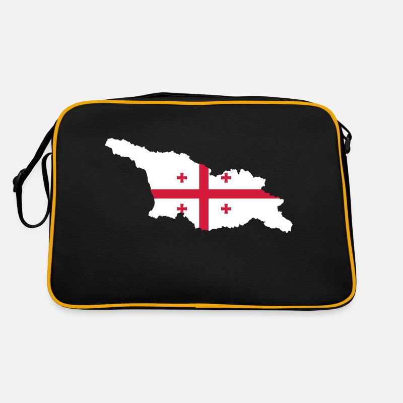 Georgien - Retro Tasche - Schwarz/Gold