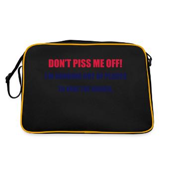 Don't Piss Me Off - Retro Bag - black/gold - Back