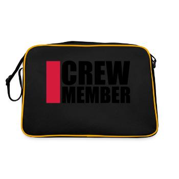 Cool Crew Member Logo-Design - Sac Retro - noir/or - Dos