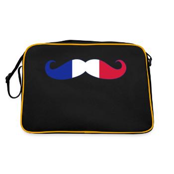 France Français Française French Frankreich - Retro Bag - black/gold - Back