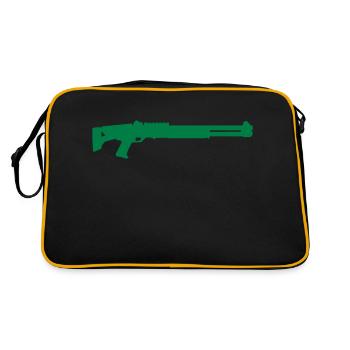 Benelli - Retro Tasche - Schwarz/Gold - Hinten