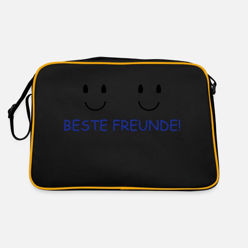 Beste Freunde Retro Tasche