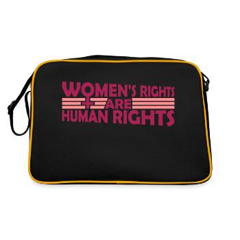 citation féministe sur les droits des femmes - Sac Retro - noir/or - Dos