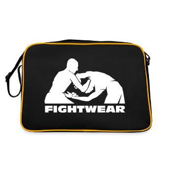 Wing Chun | Vêtements de combat | blanc - Sac Retro - noir/or - Dos