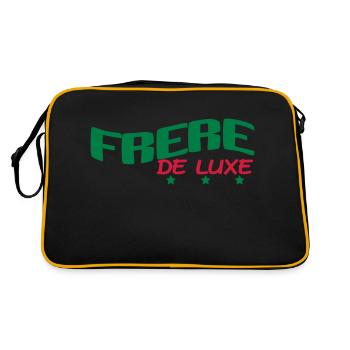 BROTHER OF LUXURY - Retro Bag - black/gold - Back