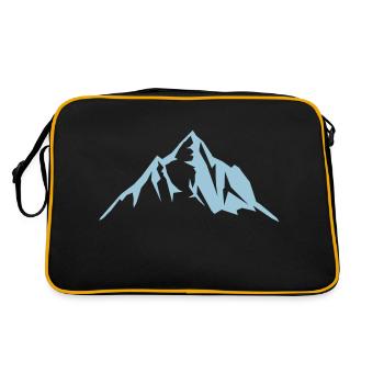 mountains mountain - Retro Bag - black/gold - Back