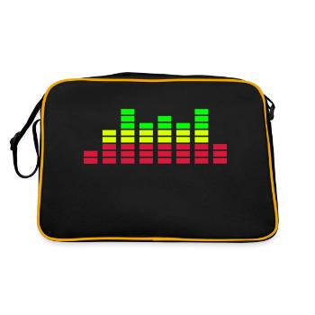 equalizer - Retro Tasche - Schwarz/Gold - Hinten