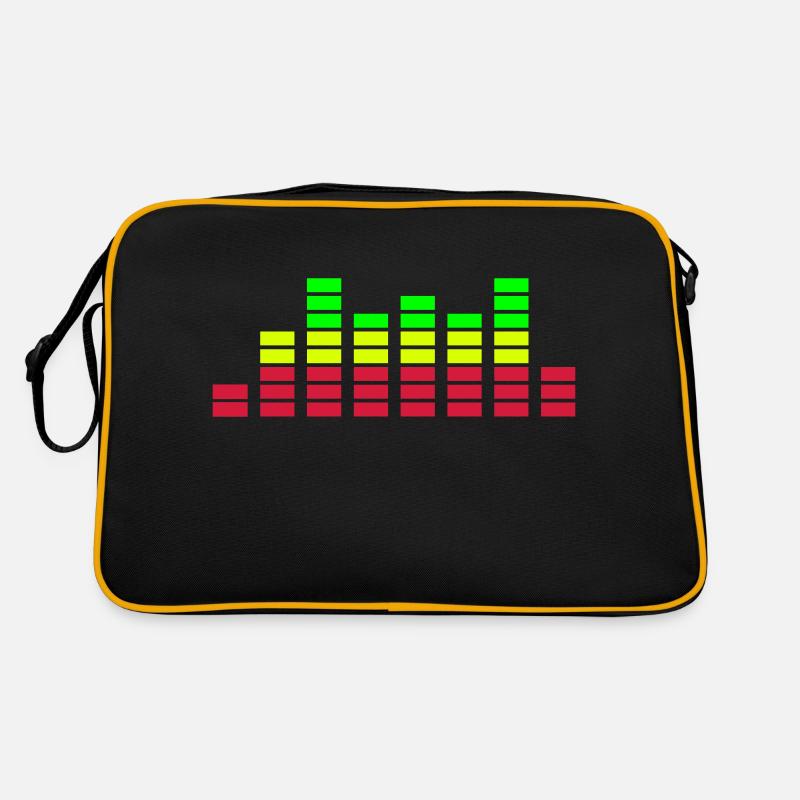 equalizer - Retro Tasche - Schwarz/Gold