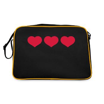cœur coeur - Sac Retro - noir/or - Dos