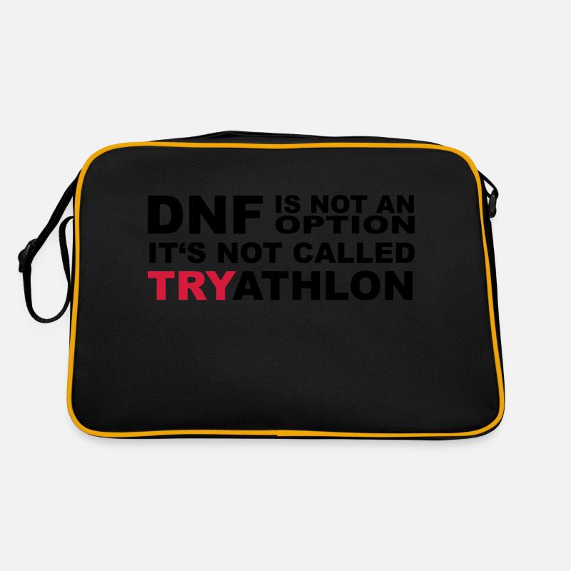 TRYATHLON - Retro Tasche - Schwarz/Gold