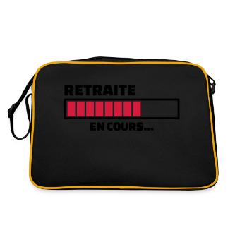 retraite en cours... - Sac Retro - noir/or - Dos