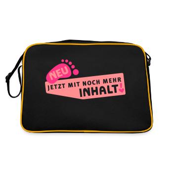 Enceinte - Plus de contenu - Sac Retro - noir/or - Dos