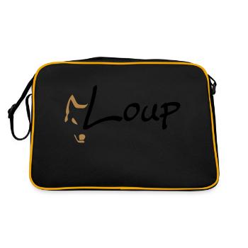 loup - Retro Tasche - Schwarz/Gold - Hinten