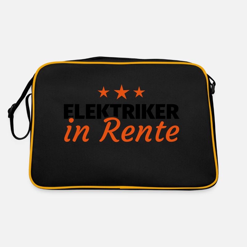 Elektriker Rente Retro Tasche