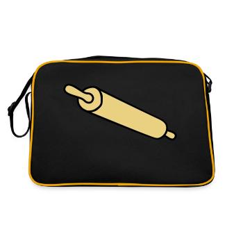 rolling_pin - Sac Retro - noir/or - Dos