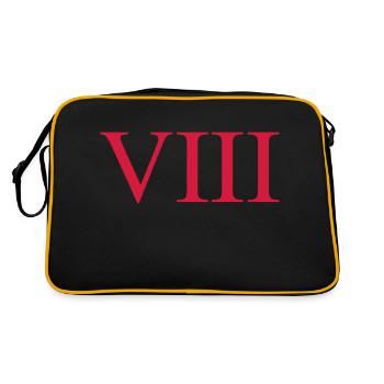 8 - Retro Bag - black/gold - Back
