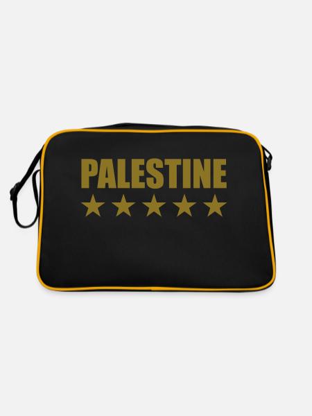 Palestine - Retro Tasche - Schwarz/Gold