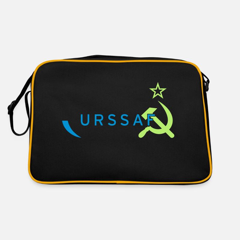 Logo URSS/ URSSAF Vert & Bleu Sac Retro