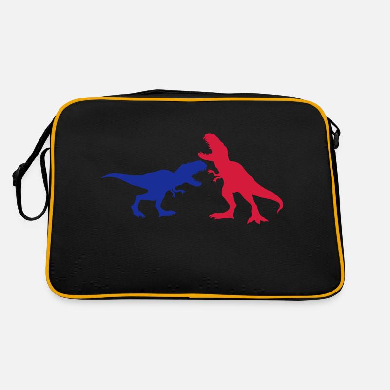 2 ennemis se battre combat course course silhouett Sac Retro