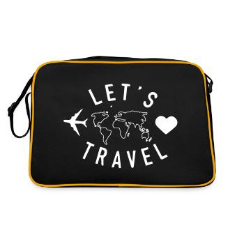 Voyageons - Sac Retro - noir/or - Dos