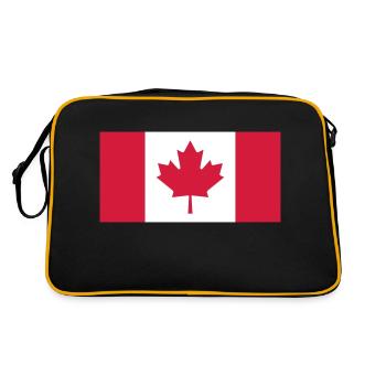 Drapeau du Canada - Sac Retro - noir/or - Dos