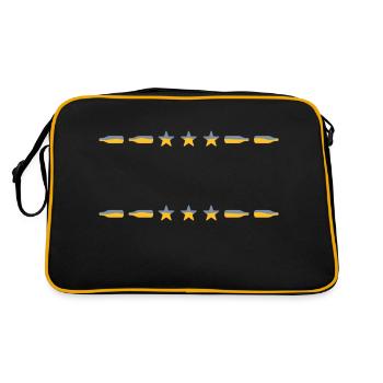 Frame Text Bouteilles de bière - Sac Retro - noir/or - Dos