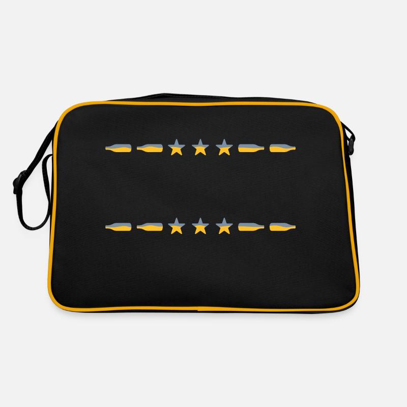Frame Text Bouteilles de bière Sac Retro