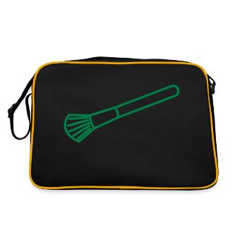pinceau de maquillage - Sac Retro - noir/or - Dos