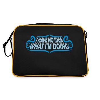 I Have No Idea - Retro Bag - black/gold - Back