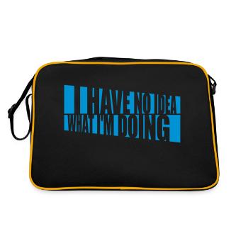 I Have No Idea - Retro Bag - black/gold - Back