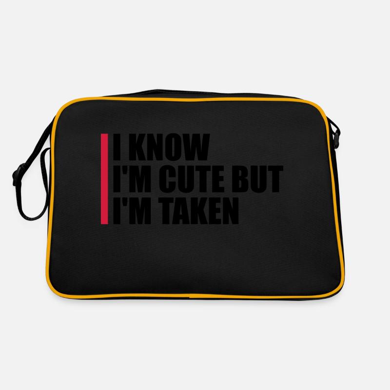 cute but taken quote Retro Bag