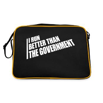 mieux fonctionner que le gouvernement - Sac Retro - noir/or - Dos