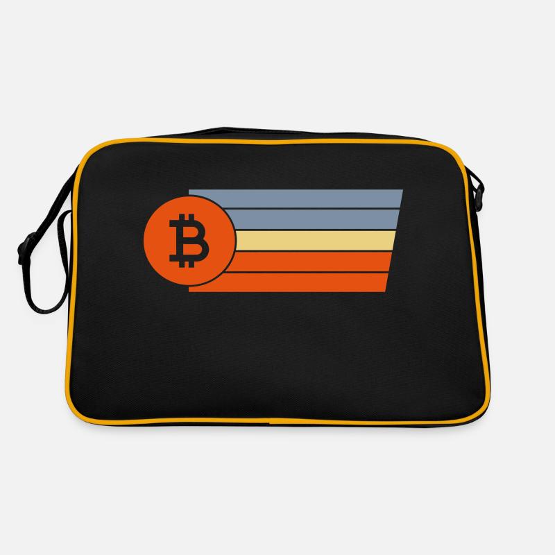 Vintage BTC Crypto Currency Bitcoin Retro Bag