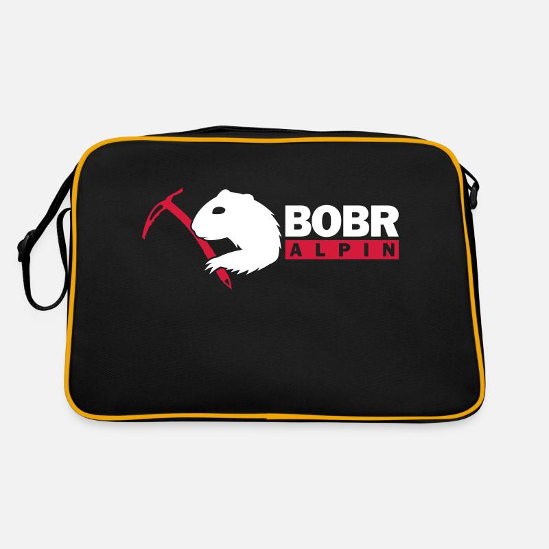 Bobr Alpin Logo Retro Tasche