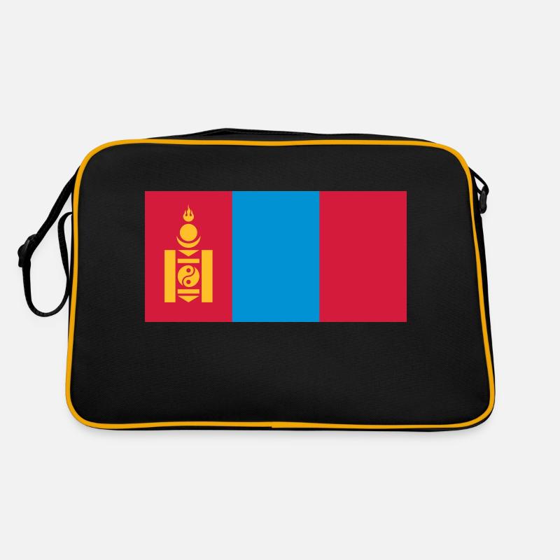 Mongolia flag / Drapeau Mongolie Sac Retro