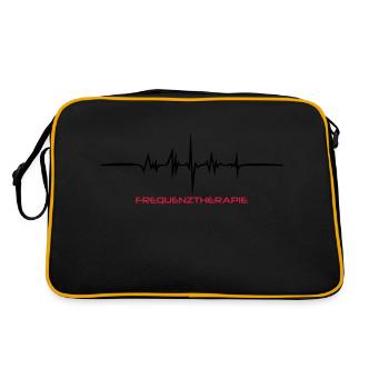 Frequenztherapie Drunk - Retro Tasche - Schwarz/Gold - Hinten