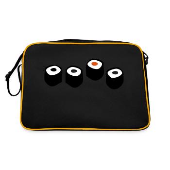 Sushi Rolls - Retro Bag - black/gold - Back