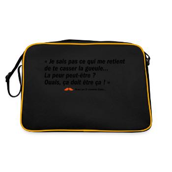 La peur peut-être ? (b) - Sac Retro - noir/or - Dos
