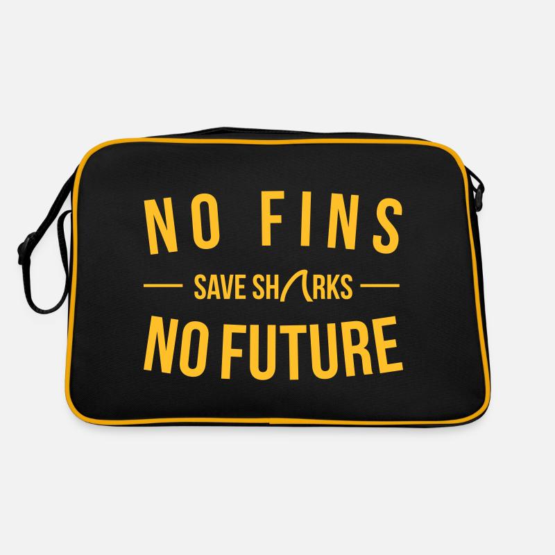 No Fins No Future Save Shark Retro Bag