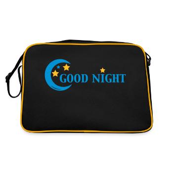 Good Night - Retro Bag - black/gold - Back