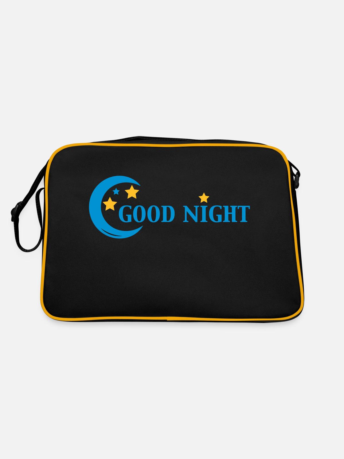 Good Night - Retro Bag - black/gold - Back