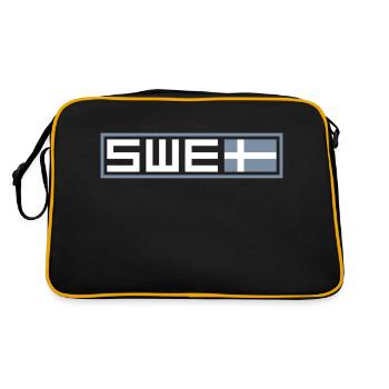 Drapeau tactique de la Suède - Sac Retro - noir/or - Dos