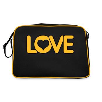 Cœur d’amour - Sac Retro - noir/or - Dos